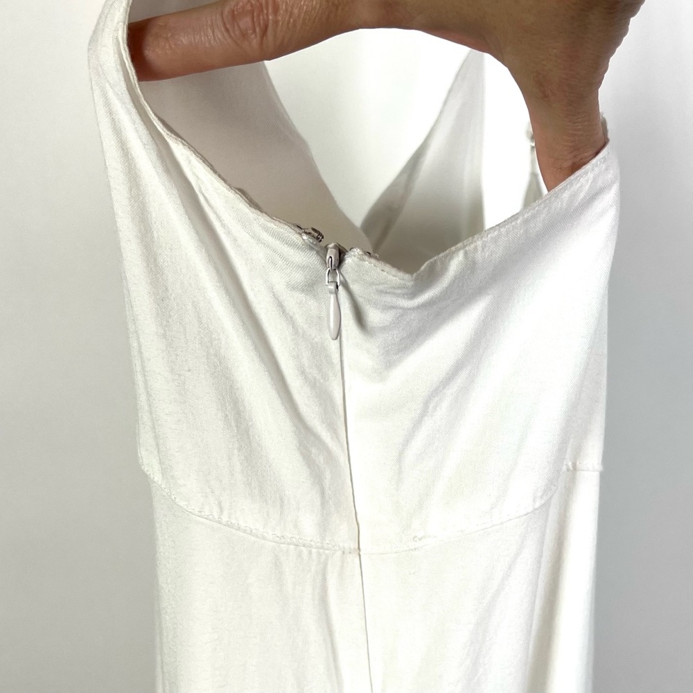 Lucca Contour Women's White Vivan Front Spaghetti Strap Cami Dress - Picture 8 of 11